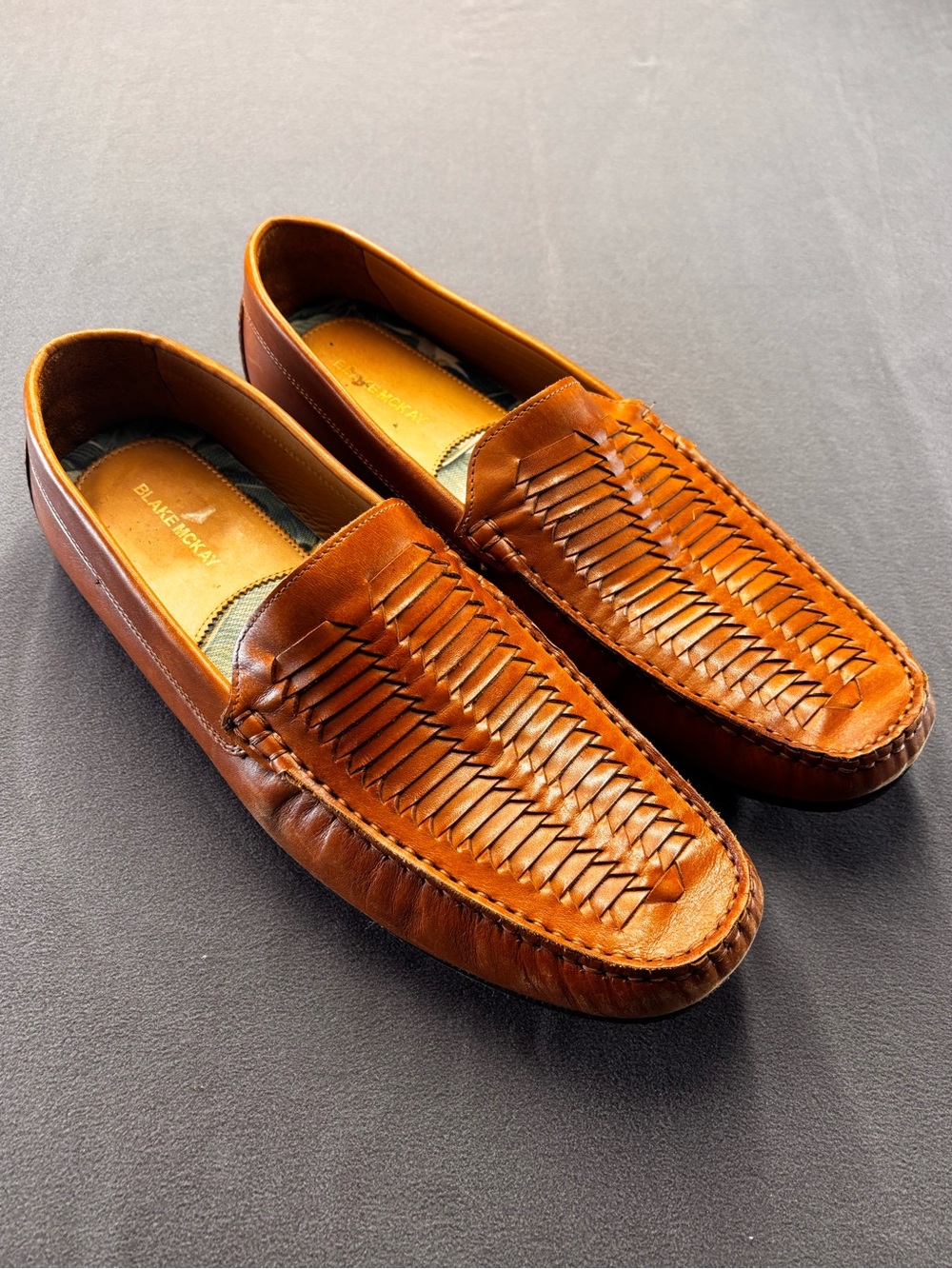 Blake McKay Tucson Woven Driver Slip-Ons Loafers